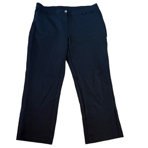 Eileen Fisher Black Dress Pants Size Large Petite Stretchy Trousers